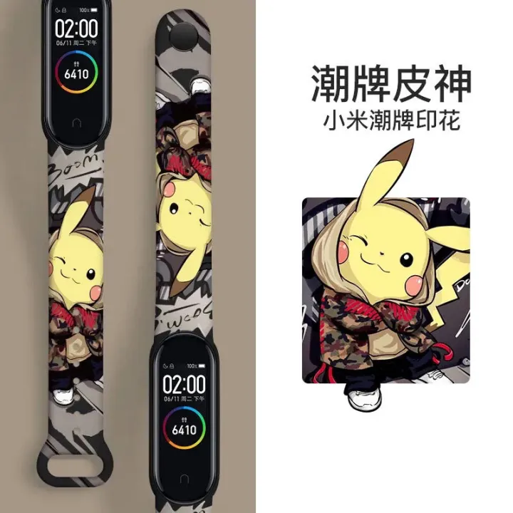 Watch%20strap%20For%20Xiaomi%20Mi%20Band%205/6/7%20/4/3%20Cartoon%20Graffiti%20style%20Strap%20Silicone%20Replaceable%20bracelet%20-%20Image%206