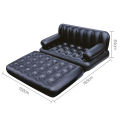 5 in 1 Inflatable Double Air Bed cum Sofa with free electric pumper. 