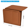 Bedside Organizer, Bed Bedside Organizer Hanging 5 Pocket Soft Felt Bed Pockets Bedside Storage Organizer Brown.