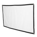 Projector Movie Screen, Flexible Projection Screen Cloth 100 Inch HD 180 Degree Viewing Angle for Video for Outdoor.