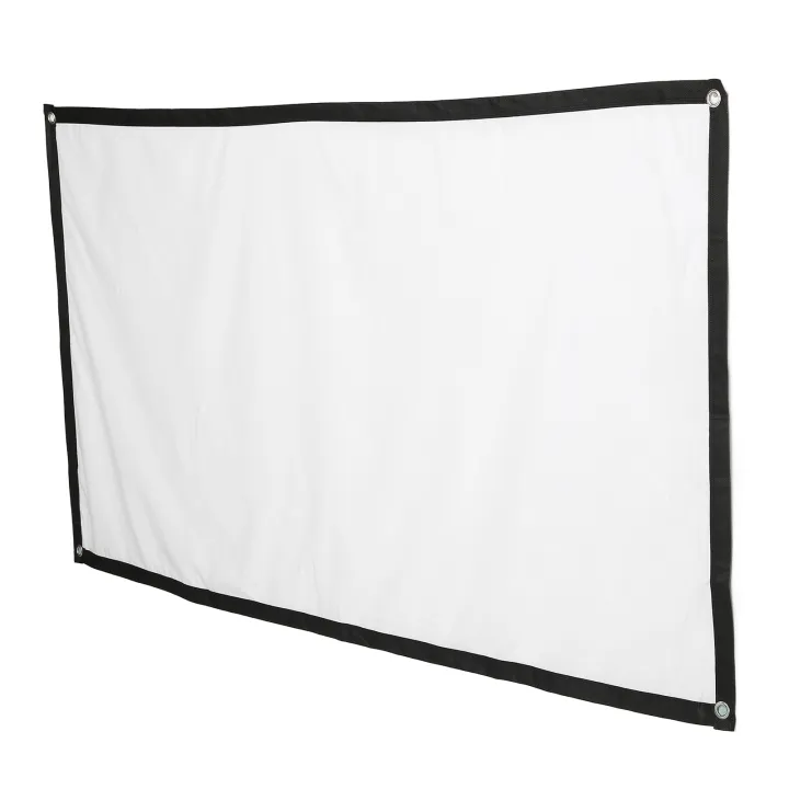 Projector%20Movie%20Screen,%20Flexible%20Projection%20Screen%20Cloth%20100%20Inch%20HD%20180%20Degree%20Viewing%20Angle%20for%20Video%20for%20Outdoor%20-%20Image%202