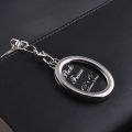 Metal Photo Frame Key Ring Egg-Shaped. 