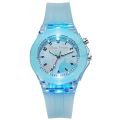 Baby Kids Watches Soft Silicone Cartoon Watch for Girls Boys Rabbit Flash Light Children Wrist Watch Clock reloj infantil.