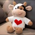 Stuffed Toys The new cute harpy cow plush toy cow doll simulation cute pet zodiac cow doll gift one piece on behalf of the gift. 