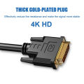 Group Vertical 4K HD High Definition Multimedia Ports To DVI Adapter Cable 24+1 DVI To High Definition Multimedia Ports Bi-direction Converter Cable. 