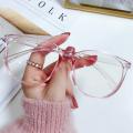 Flat mirror Anti-blue light glasses Sleek UV400 protection Transparent Ultralight sunglasses Oval frame Ultralight Oval frame eyewear for Computer users Gamers Outdoor activities Daily wear Blue light. 