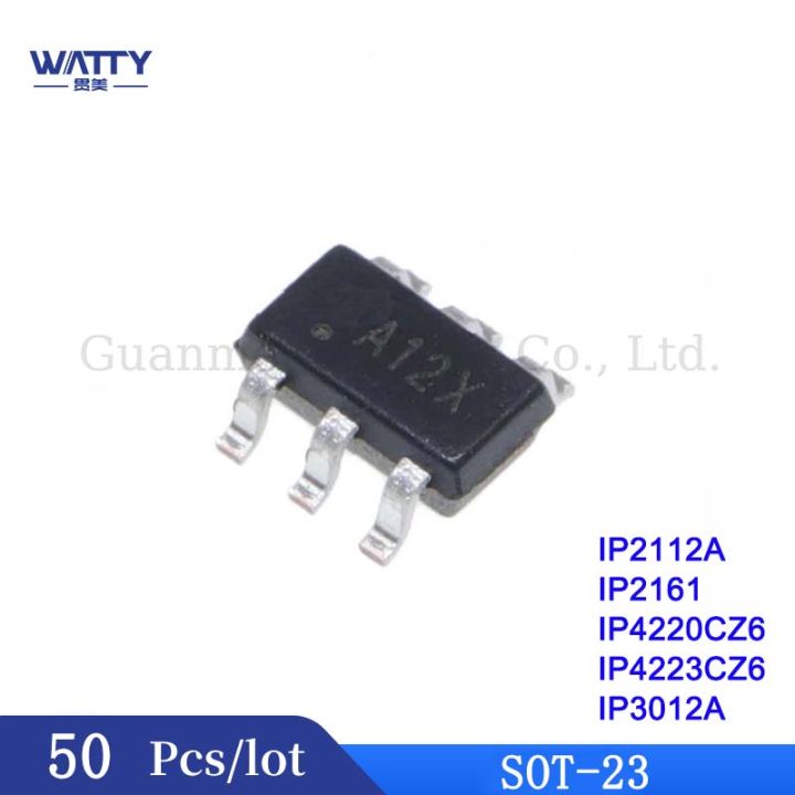 50Pcs/Lot  IP2112A A12X IP2161 Q61B IP4220CZ6 IP4223CZ6 IP3012A  SOT23  Integrated Circuit