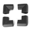 8Pcs Bumper Corner Protectors By Table Edge Baby Safety Black. 