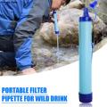 1Pc Portable Outdoor Water Purifier Camping Hiking Emergency Survival Water Filter filtration Straws.