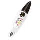 DIY Cute Animals Press Type Decorative Pen DIY Lace Decoration Tape Pen News Type Decorative Pen Cartoon Pattern Correction Tape (3PCS). 