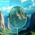 ALPSPORT Gemini 4U G5 100% Carbon Fiber Badminton Racket Original Design 22~24LBS T800 Recket Set String Grip Installed Raket for Beginner Student Rsl YonexALP SZZ Racquet. 