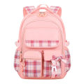 Hello Kitty School Bag, Girls Elementary School Students, 3-6 Grades, College Style Backpack, Load Reduction, Spine Protector, Light Children's Junior High School Backpack. 