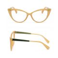 Fashion Cat Eye Design Leopard Print Women Anti-Blue Light Glasses Big Frame Transparent Lens Vision Care Computer Eyeglasses. 