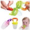 Children's silica gel nibbler for fruits and vegetables, teether for supplementary food, mesh bag BABY FRUIT CHUSNI CN_1pcs. 