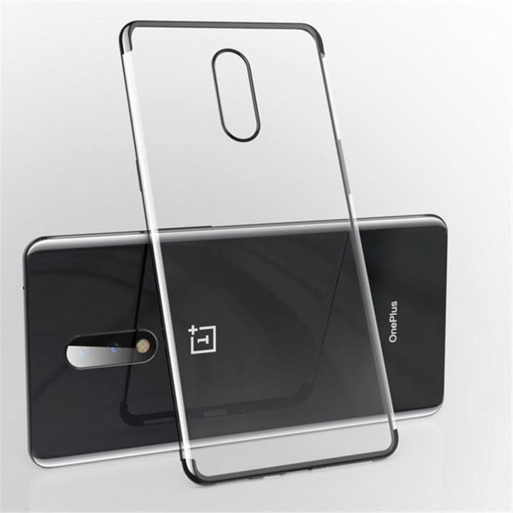 For Oneplus 7 Baseus Luxury Laser Plating Transparent Hard Pc Clear Case For Oneplus 7 Back Cover - - Phone - Camera - Redmi Note 11 Back Cover (Back Case Cover For Smartphone)