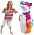INTEX 3D Bop Bag Pink Tiger - Inflatable Blow Up Punching Bag Toy Gift Kids Fun ///. 