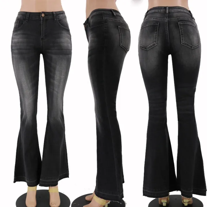 Black%20Low%20Rise%20Flared%20Jeans%20Women%20Spring%20Summer%20Casual%20Vintage%20Skinny%20Bell%20Bottom%20Mom%20Jeans%20Korean%20Slim%20Denim%20Trousers%20Y2k%20Pants%20-%20Image%202