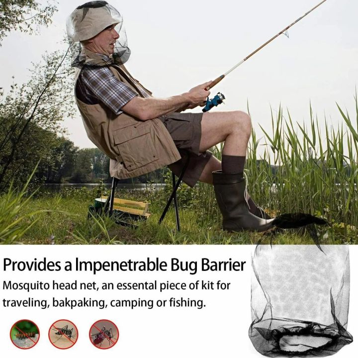 Midge Bug Camping Protector Hat Face Mesh Mosquito Mosquito HOT Insect Drop Net Shipping Head Travel D5U2
