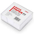 Deli 7600 7601 7602 paper box with 300 sheets of blank note paper for office use. 
