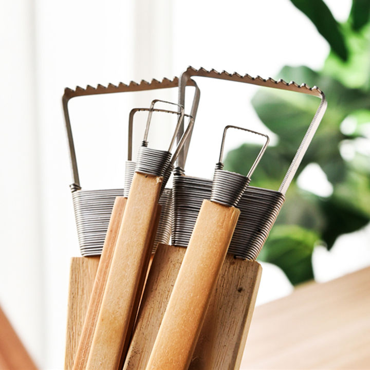 Pottery%20Ceramic%20Tool%20Widen%20Sawtooth%20Clay%20Texture%20Tool%20Paste%20Amending%20Tool%20Ceramic%20Sculpture%20Clay%20Plastic%20Bamboo%20Handle%20SnowWhite%20-%20Image%202