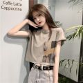 Short Sleeve T Women's T-shirt Short Korean Style Summer New Scheming Navel ins Tide. 