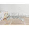 Crystal Clear 6 Pcs Water Drinking Glass Set Square Back Plain Design. Juice, Drinking Glass Set. OLiLA. Model:W013:R70.. 