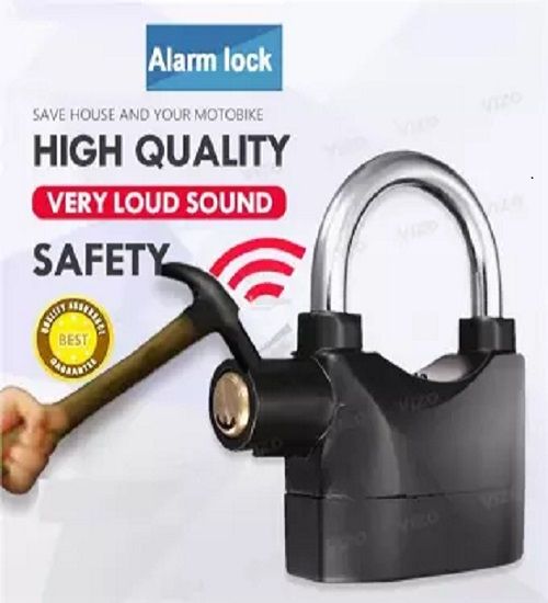 Waterproof Siren Alarm Lock Security Motorcycle Bike Bicycle Padlock Anti-Theft