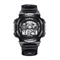(New)Kid Boy LED Round Dial Alarm topwatch Week Waterproof Digital Writ Watch. 