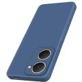 Vivo Y03/Y03T/Y18/Y18T/Y18i/Y18E Silicone Matte Flexible Soft Phone Case- Black , Blue - Phone Back Cover. 