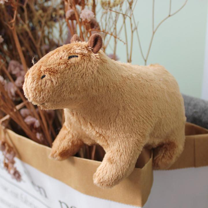 Simulation Capybara Plush Toy Cute Capybara Stuffed Animal Doll Birthday Gift
