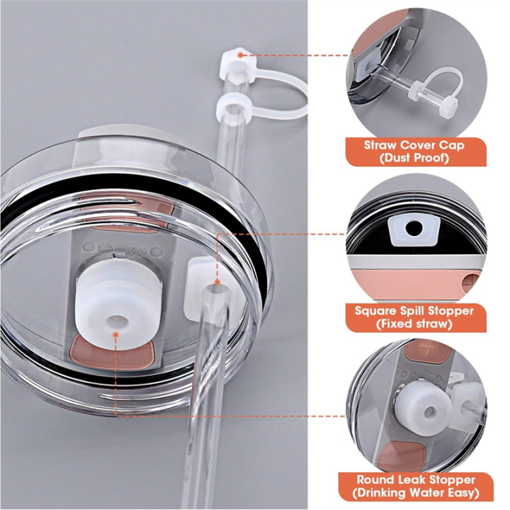 18%20Piece%20Spill%20Stopper%20Set%20Straw%20Cover%20Spill%20Stopper%20Transparent-White%20for%20Quencher%20H2.0%20Flowstate%2040Oz%2030Oz%20-%20Image%205