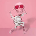 3D Printing Dancing Pink Skull Skeleton Amazing 3D Printed Dancing Skeleton Toy Mystic. 
