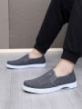 Men‘s Canvas Shoes Low Top Joker Men‘s Casual Breathable Men’s Shoes One Pedal Lazy Work Shoes BunnyGarden.