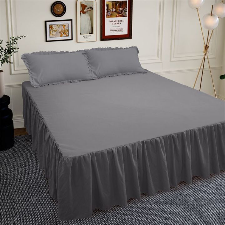 Bedspread%20Dust%20Cover%20Color%20Bed%20Skirt%20One-Piece%20Bed%20Skirt%20Four%20Seasons%20Bed%20Sheet%20Fitted%20Sheet%20Cover%20Bedskirt%20Cover%20Mattress%20Cover%20-%20Image%204