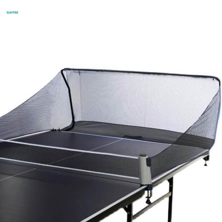 Table Tennis Ball Net with Side Net Pingpong Ball Catcher for Multi Ball Practice