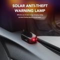 （NEW）Car Fake Security Light Solar Powered Simulated Dummy Alarm Wireless Warning Anti-Theft Caution Lamp LED Imitation. 