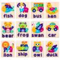 , Animal Shape Jigsaw Puzzles, Peg Puzzle Toys for Kids, Learning Toys, Preschool Fine Motor Skills Color Recognition. 