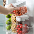 Easy-to-clean Food Jars Transparent Food Storage Jar Set Durable Easy to Clean Kitchen Containers 400/700/1200/1600ml Sizes Food-grade Good Sealing Food Storage Containers.
