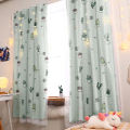 Blackout magic tape Curtain For Living Room Girls Bedroom Printing Decoration Tulle Voile Drapes window. 
