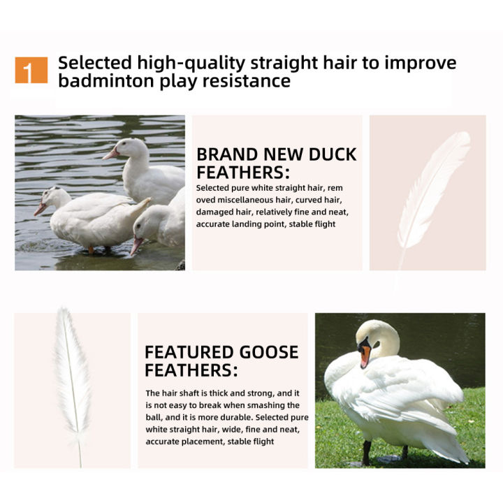 %5BIn%20Stock%5D%20WeSport%20Rubber%20Badminton%20Ball%20Unmarked%20Hard%20Head%20Duck%20Feather%20Badminton%20Children's%20Training%20Badminton%20Ball%20-%20Image%205
