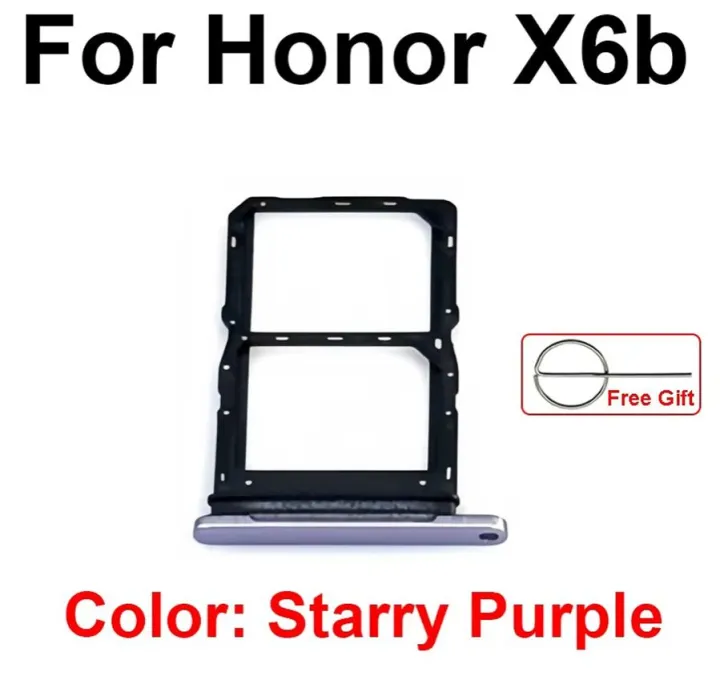 Huawei%20Honor%20X6a%20X6b%20X7a%20X8a%20X9a%20Sim%20Tray%20Micro%20SD%20Card%20Slot%20with%20Sim%20Ejector%20Pin%20Replacement%20Parts%20-%20Image%202