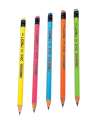 Neon Pencils with Eraser and Sharpener - 10pcs (Pack of One).