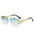 【Top Selling Item】 Luxury Square Sunglasses Man Woman Brand Designer Vintage Rimless Sun Glasses Male Female Fashion Retro Oculos De.