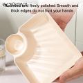 Dumpling Plate Dumpling Plate with Sauce Dish Design Versatile Easy to Clean Snacks Desserts Sushi Tray Kitchen Tableware Dumpling Party Accessory. 