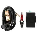 12V Ignition Coil + 5 Pin CDI + Plug Chinese ATV Quad 50 70 90 110 125 Cc. 