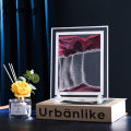 Moving Sand Art Picture Living Room Ornament 3d Three-dimensional Hourglass Painting Home Office Decoration Home Gift 5-inch (18x14cm).