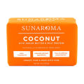 Sunaroma Coconut Kokum Butter Soap (8 oz) - Natural Soap Brightens and Tones Dull Skin - Kokum Butter and Milk Protein Soothe and Moisturize the Complexion - Paraben and Sulfate Free, Made in the USA.
