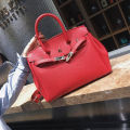 Big Bag2023New Women's Bag Large Capacity Handbag Shoulder Crossbody Bridal Wedding Bag Litchi Pattern Birkin Bag. 