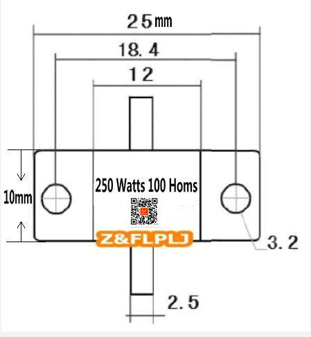 %E3%80%90Mary%20DAI%20Store%E3%80%91250%20100%20Ohms%20/%20250W%20100R%20resistor%20%20250-100%20Flange%20mounting%20resistors%20100-250%20%20Double%20lead%202PCS/LOT%20-%20Image%203