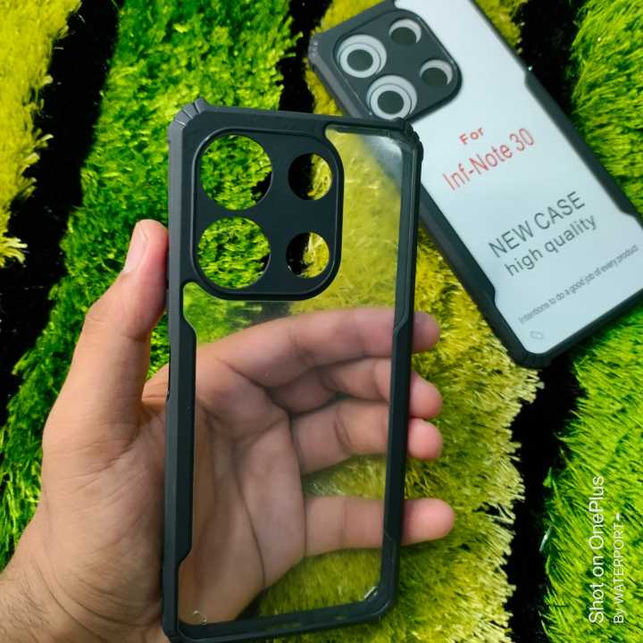 For Infinix Note 30 NEW Shockproof TPU Bumper Hard Clear Acrylic Mobile Case For Infinix Note 30 Back Cover
